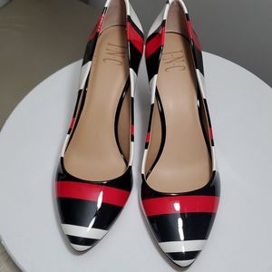 Black red white hills